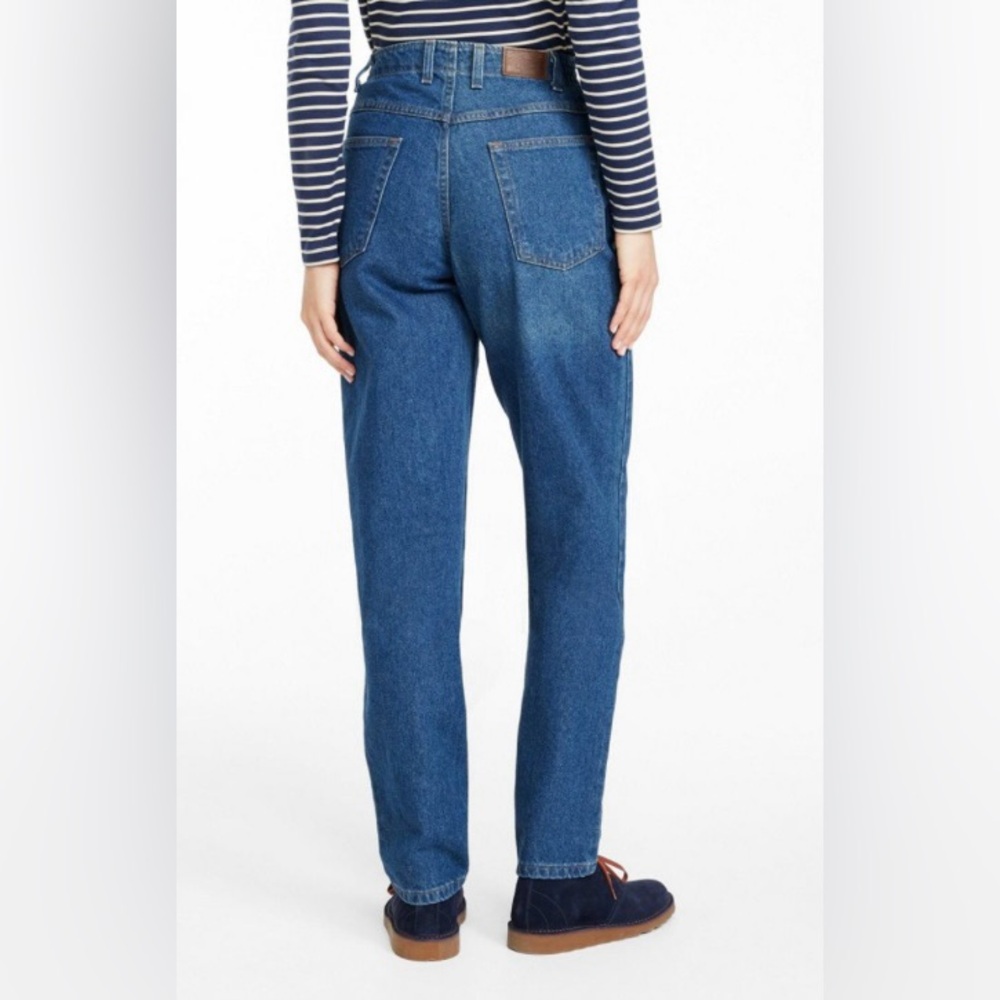 LL Bean Double L Ultra High Rise Comfort Waist Jeans Women’s 16 Stonewashed